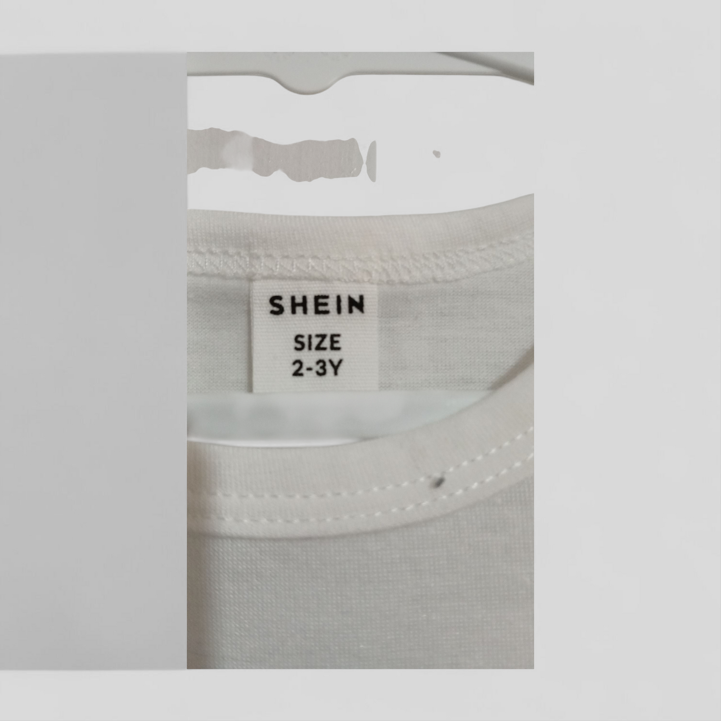 (2-3JNR) Shein | White Tee