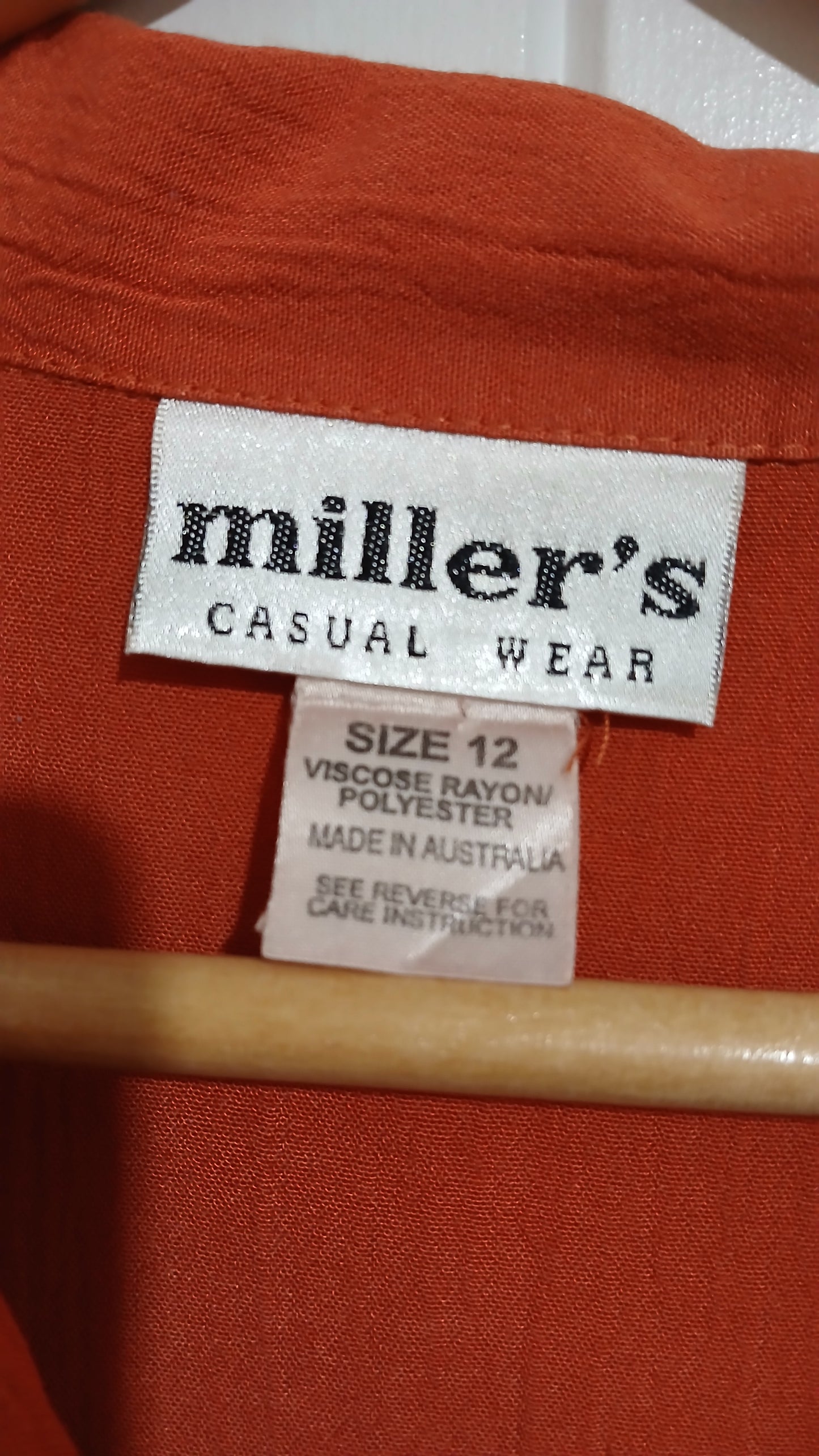 (12) Millers | Red/Orange Blouse