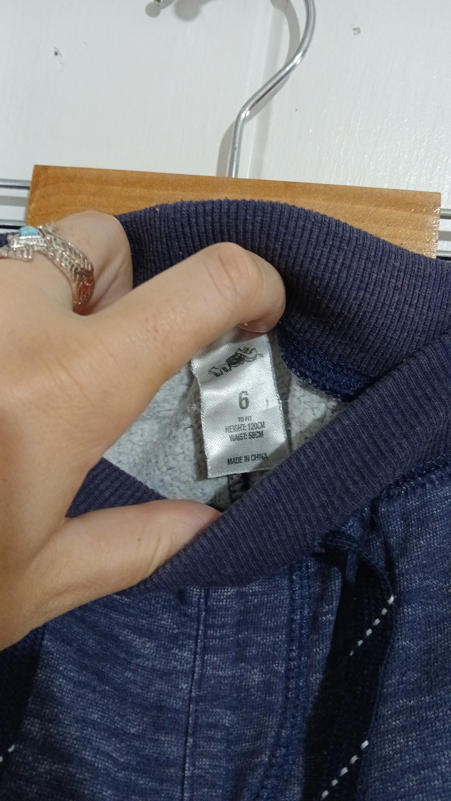 (6JNR) H+T | Navy Trackpants