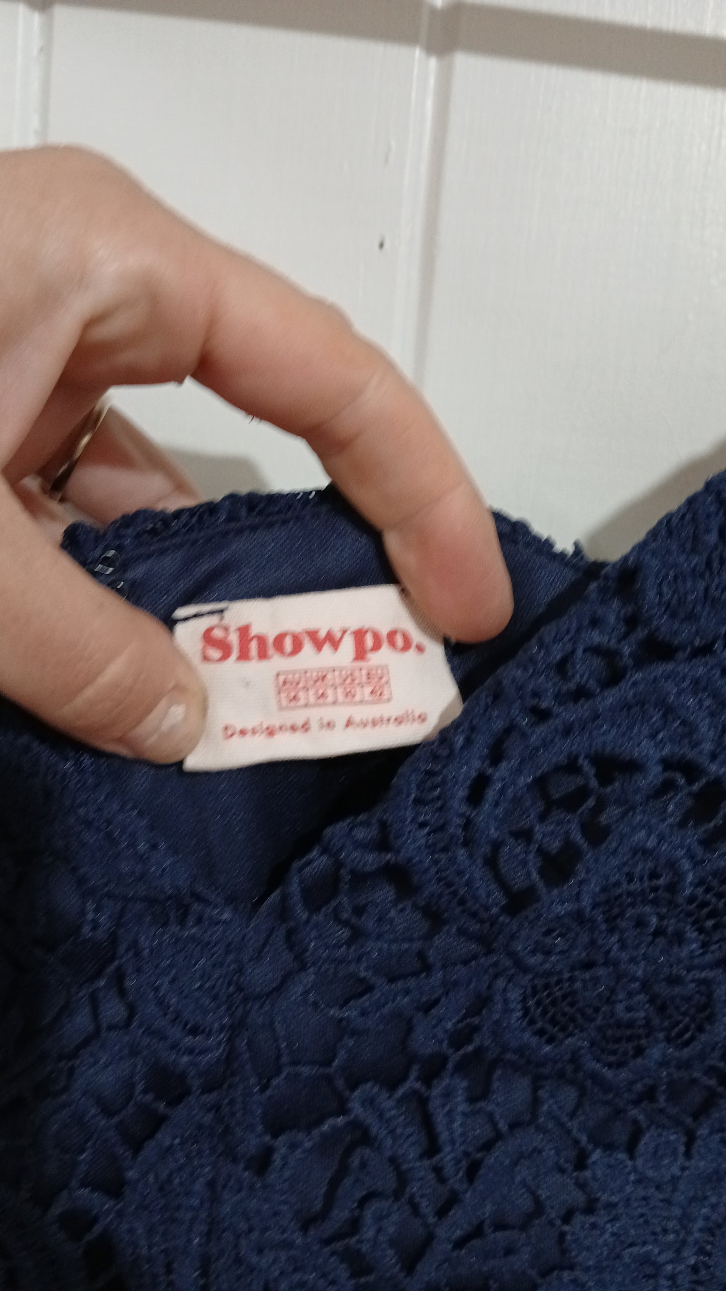 (14) Showpo | Navy Lace Dress