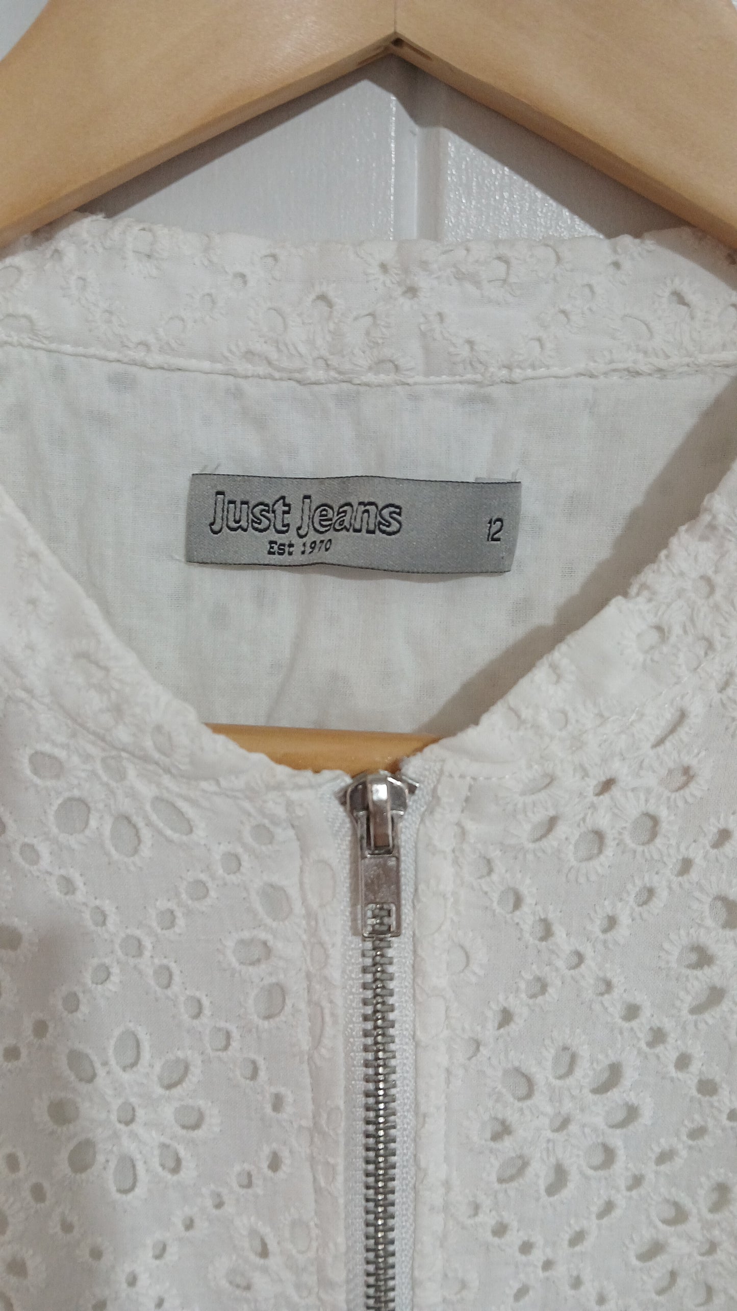 (12) Just Jeans | White Lace Jacket