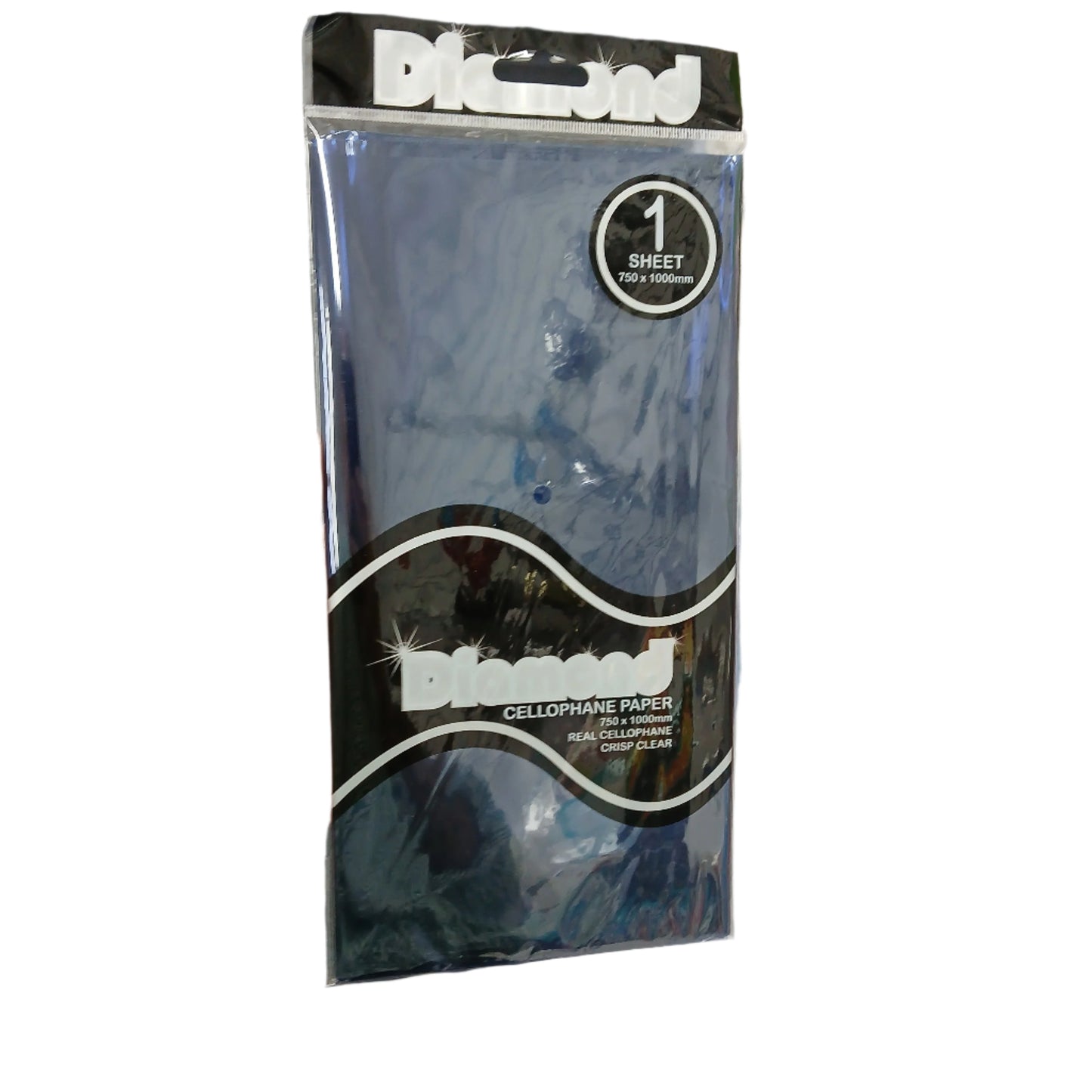 Gift Wrap | CELLOPHANE PAPER DIAMOND 75 X 100CM DARK BLUE