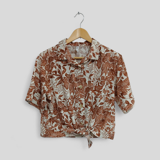 (10) &me | Tie Front Blouse
