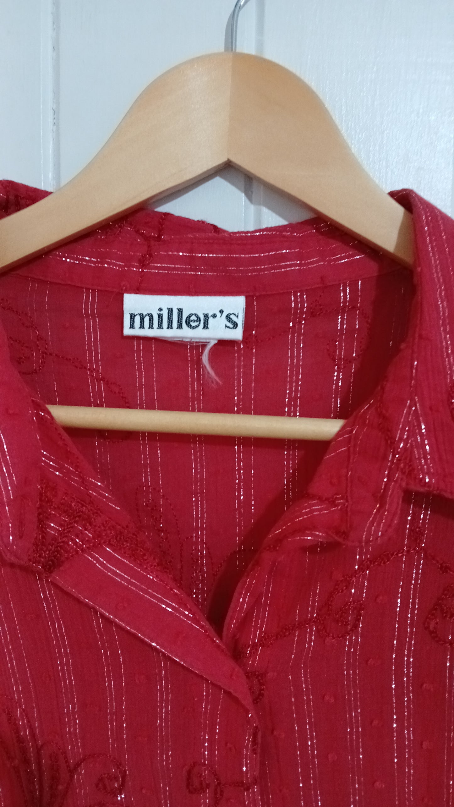 (16) Millers | Red Striped Blouse