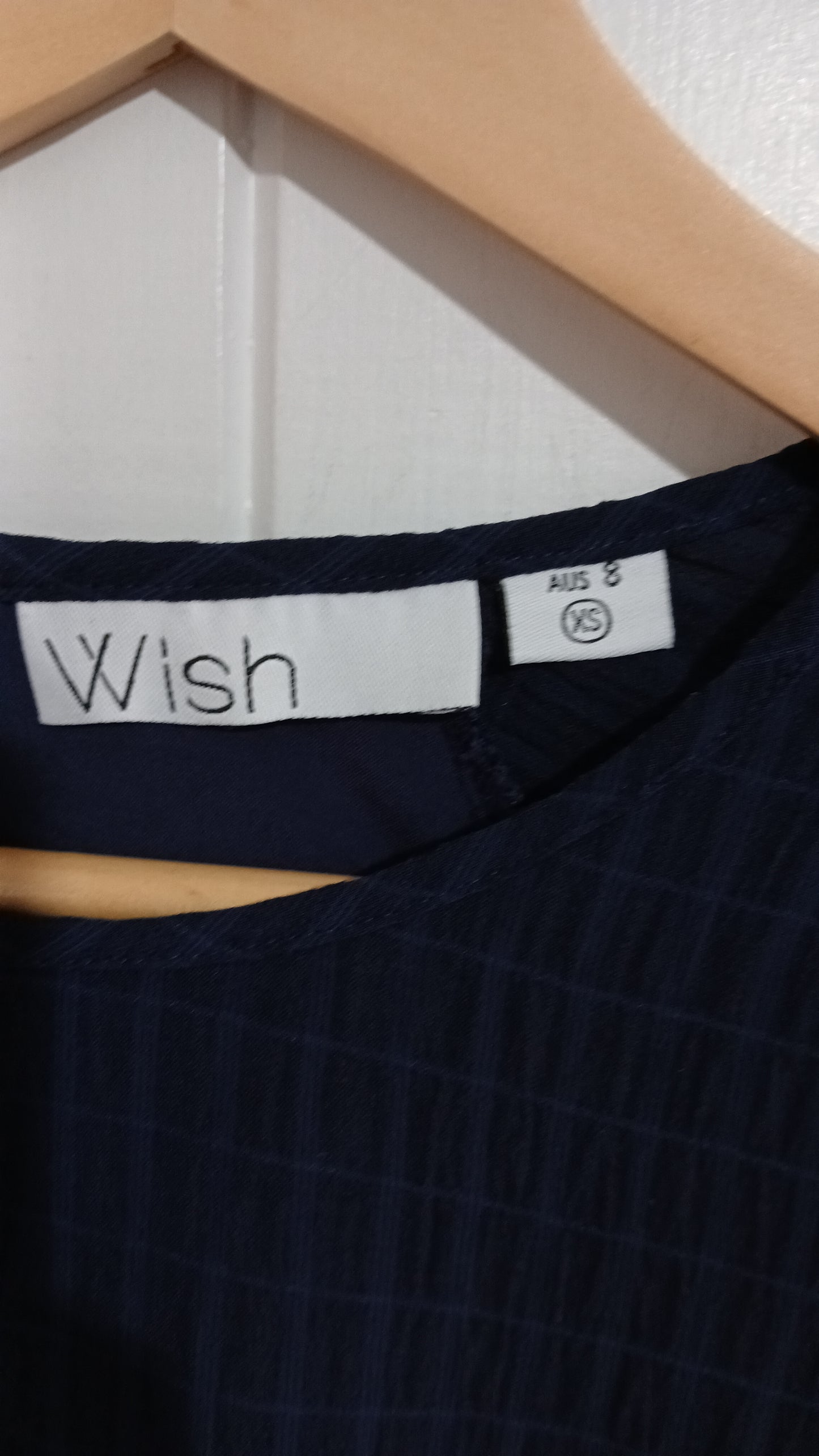 (XS/8) Wish | Navy LS Dress