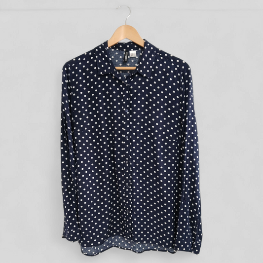 (8) H&M | Dot L/S Blouse