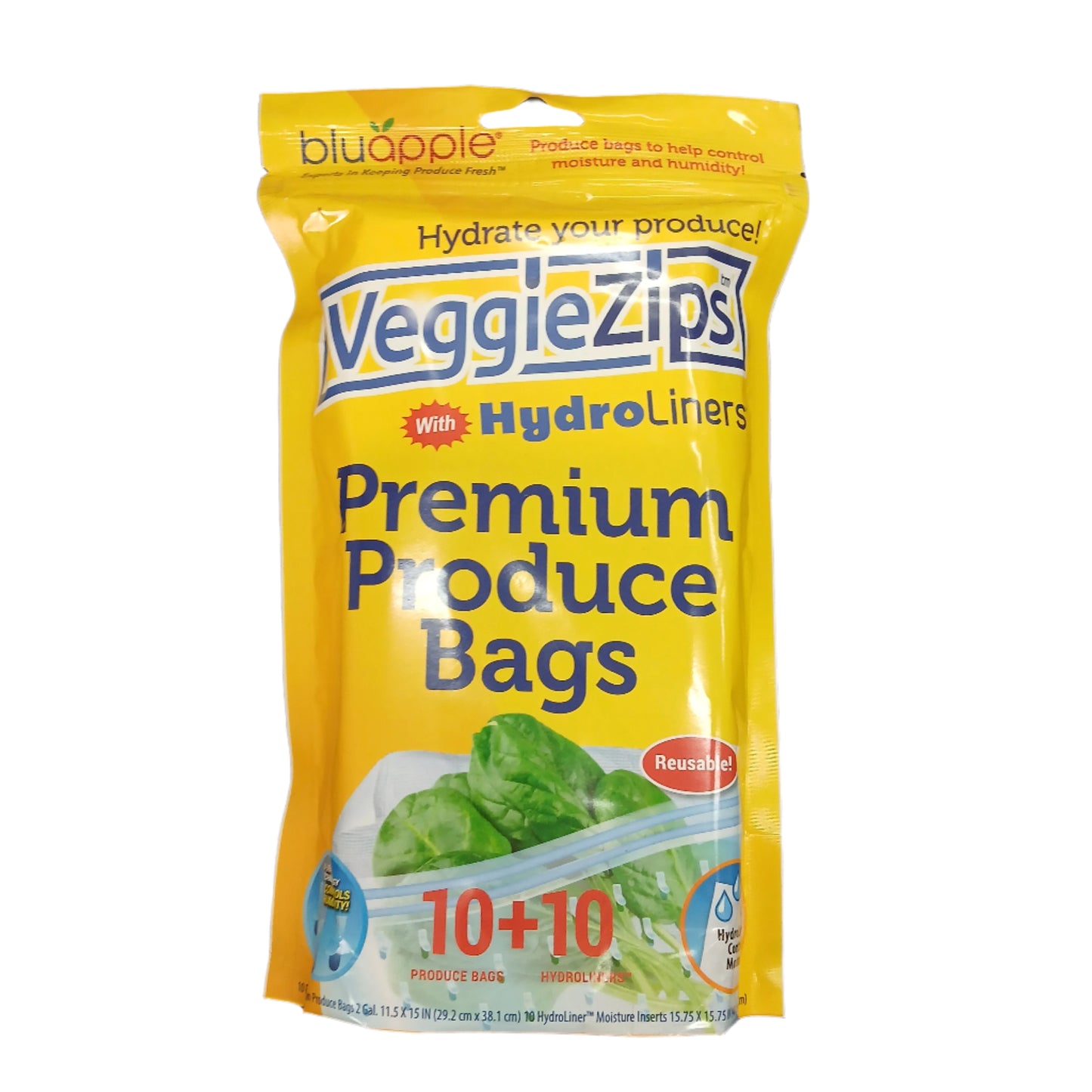 BLUEAPPLE VEGGIEZIPS 10 PACK