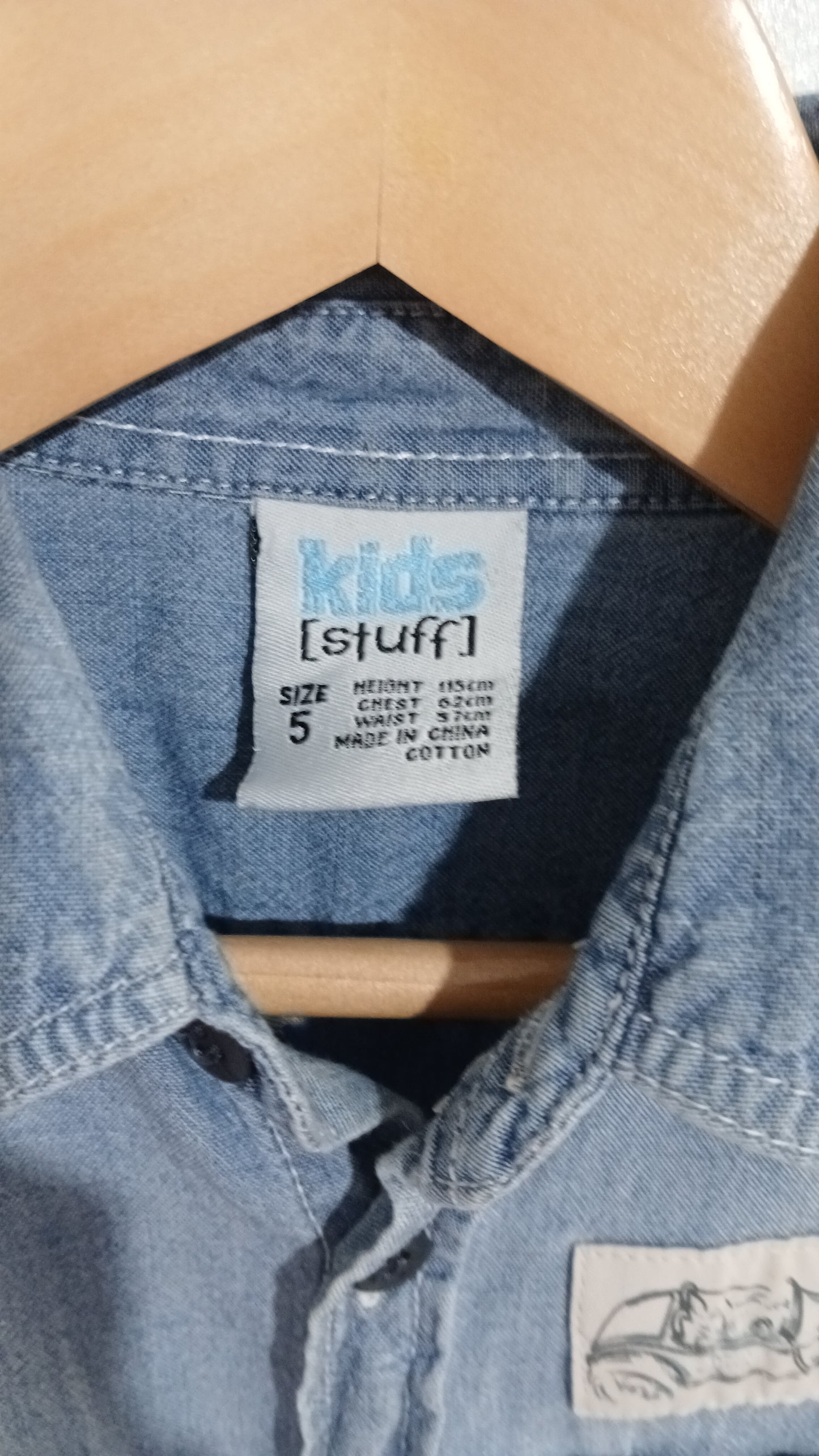 (5JNR) Kids Stuff | Denim Button UP