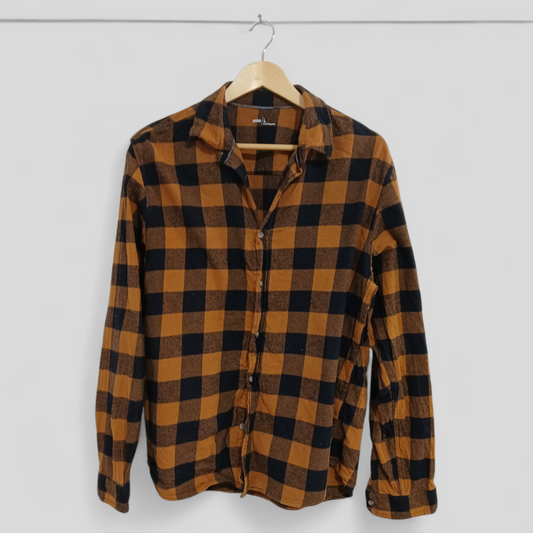 (L) Anko | Brown Flannellette Shirt