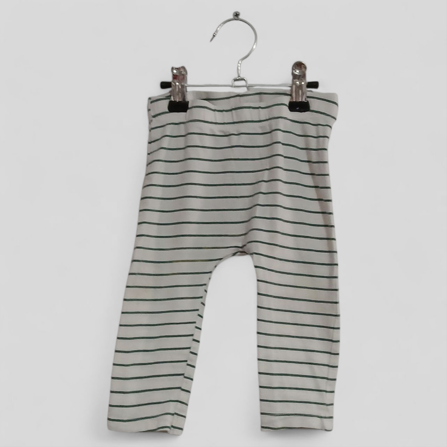(0JNR) Anko | Striped Tights White/Green