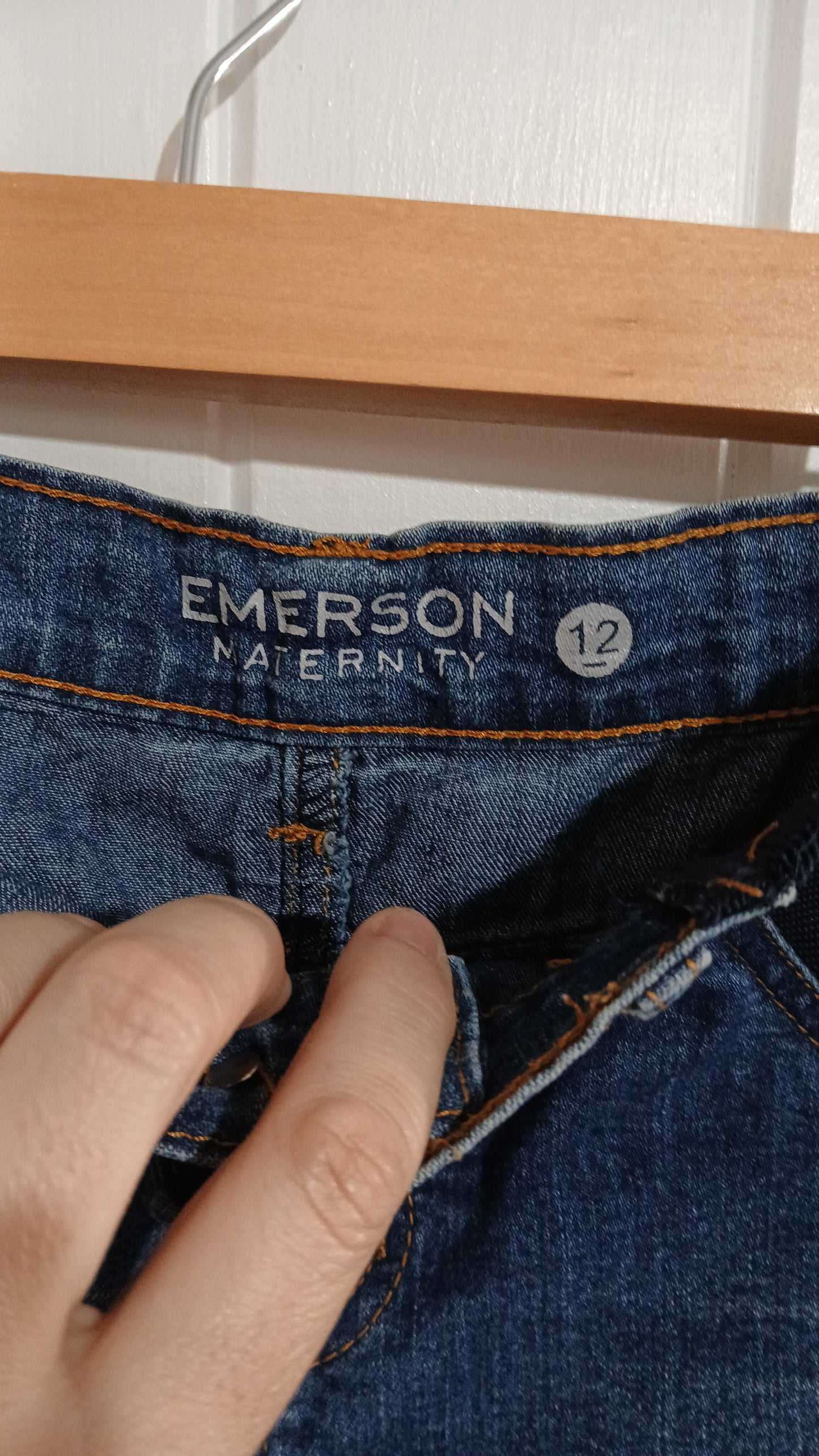 (12) Emerson | Maternity Denim Skirt