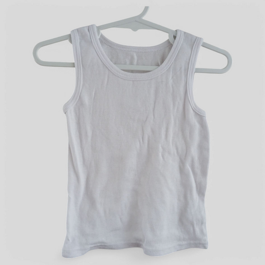 (2/3) Brilliant Basics | White Singlet