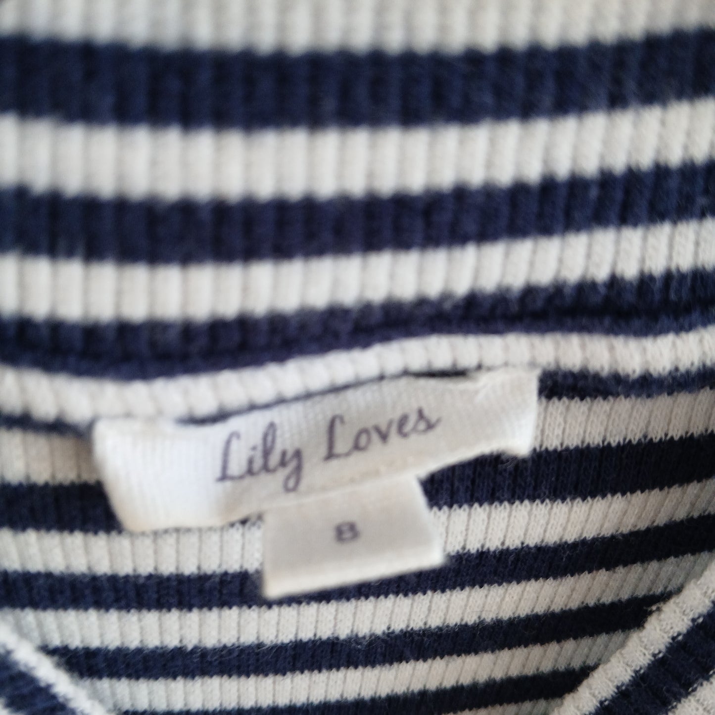 (8) Lily Loves | Striped High neck ribbed blouse