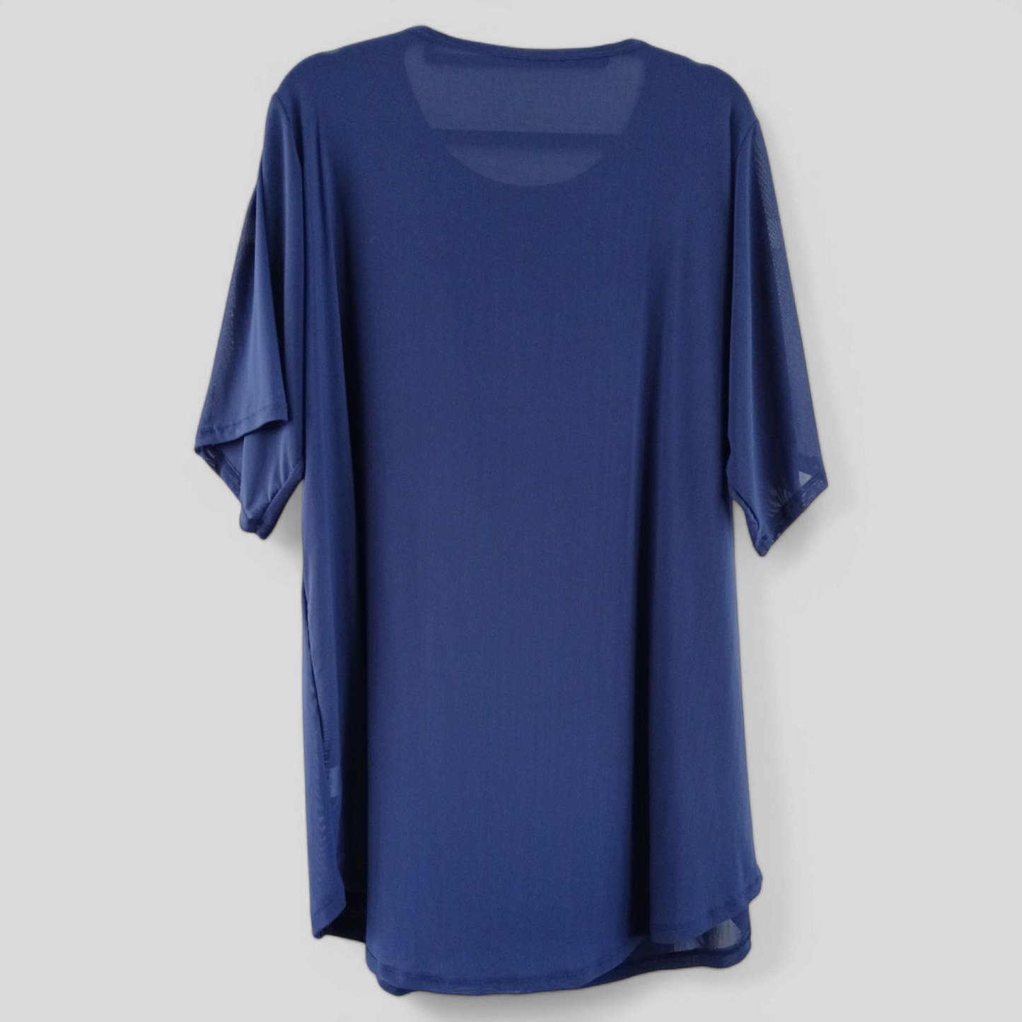 (L-XL) Exotica Athletica | Sheer Blue Tee