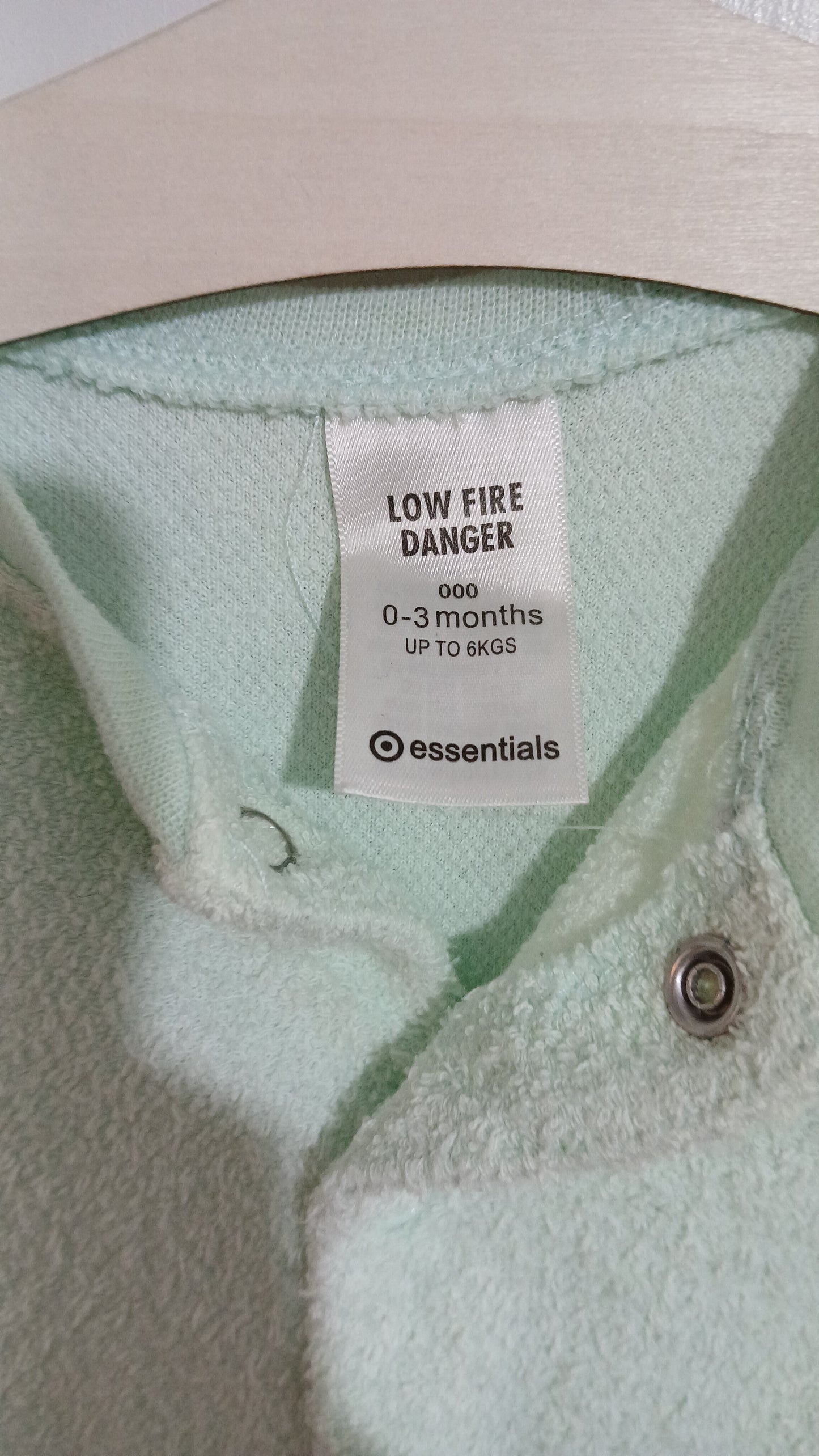 (000JNR) Target | Mint Towel Onesie