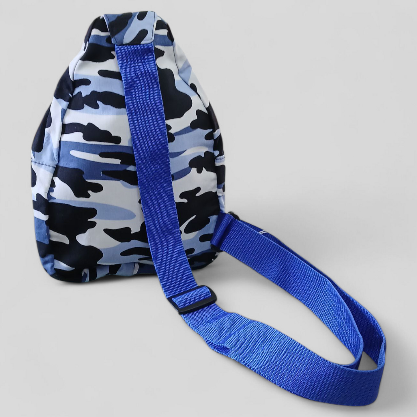 Blue Camo Sling Bag | Tracy's Bag Creations