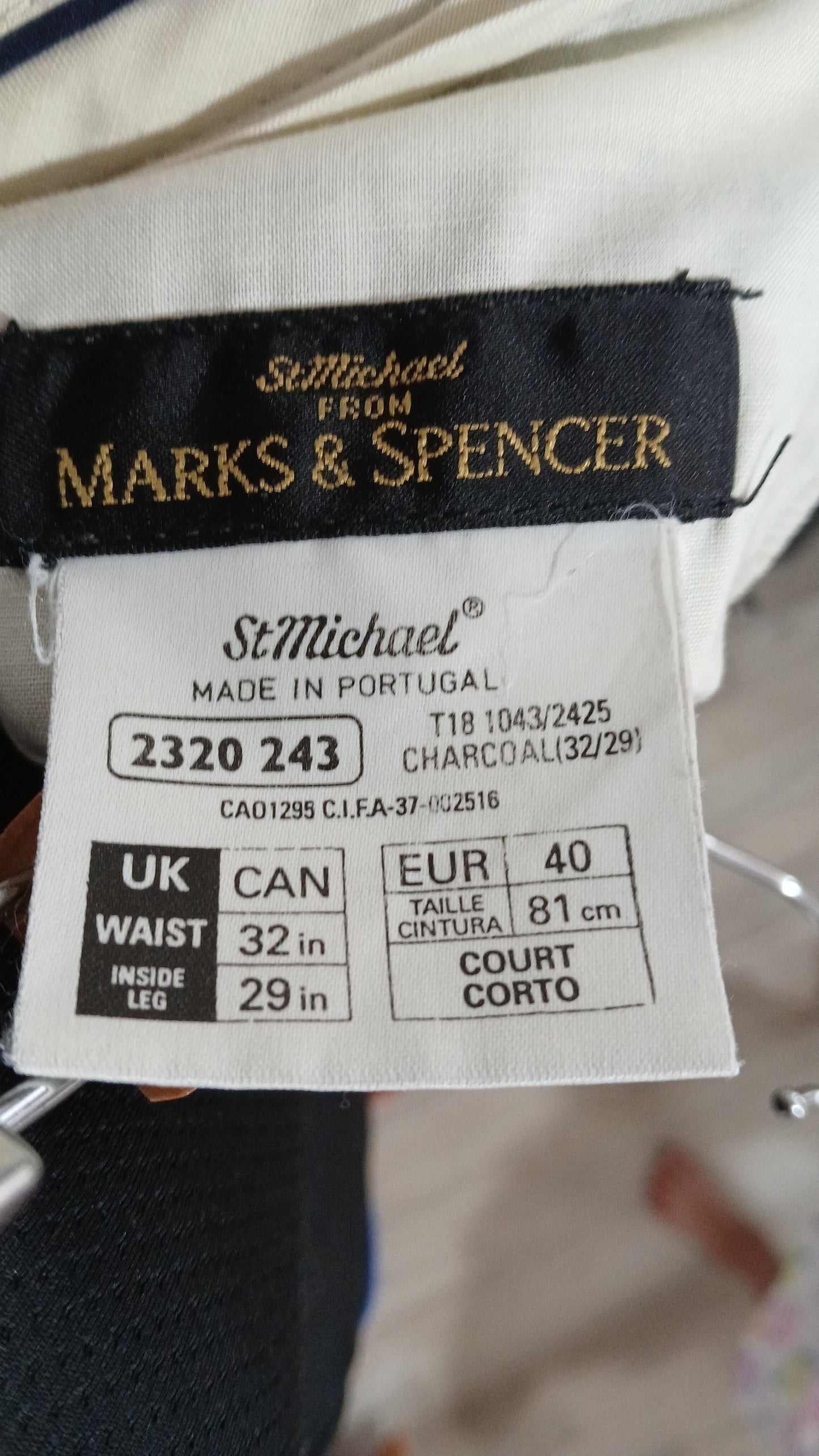 (32x29) Marks & Spencer | Dark Grey Pants