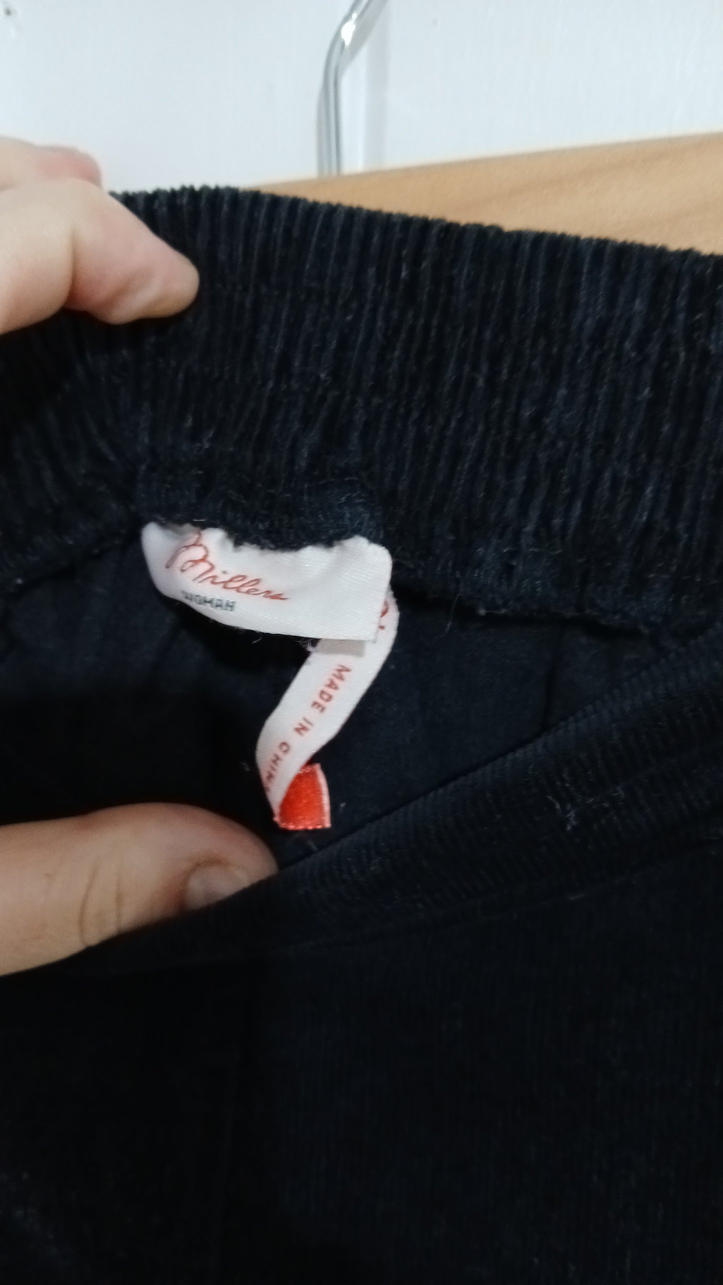 (12) Millers | Black Corduroy Skirt
