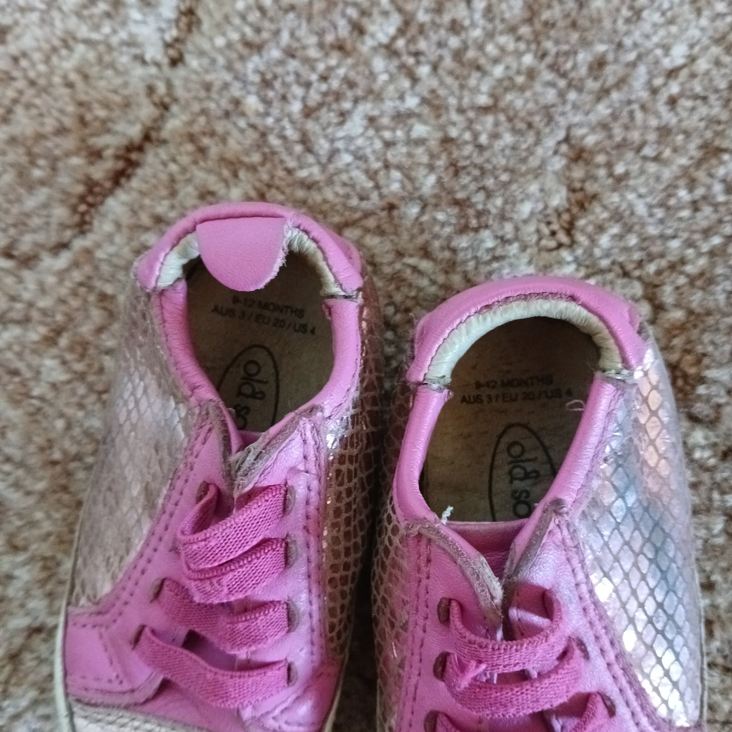 (9-12months) Old Soles | Pink Shoes