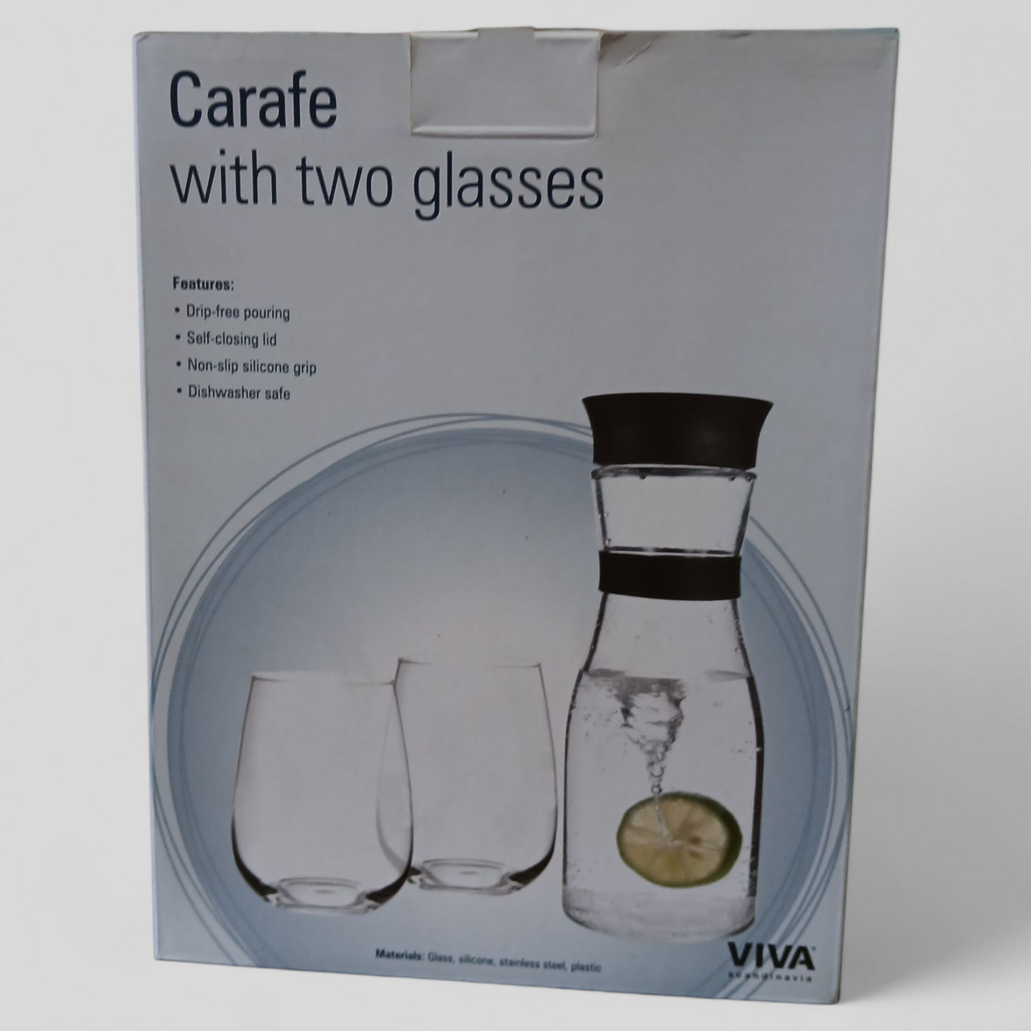 Carafe with two glasses