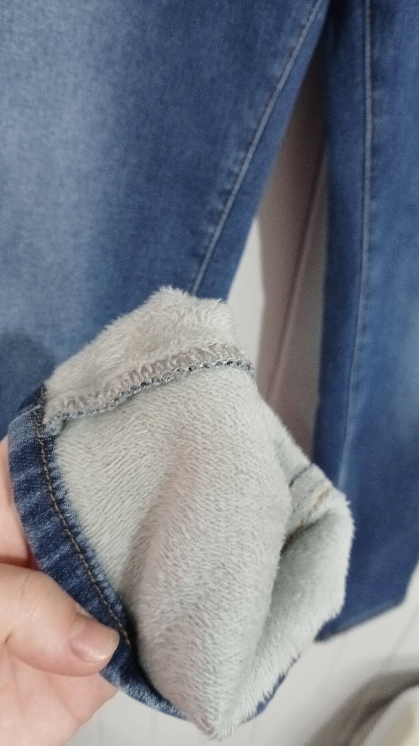 (XL) Shein | Navy Fleece Lined Tights