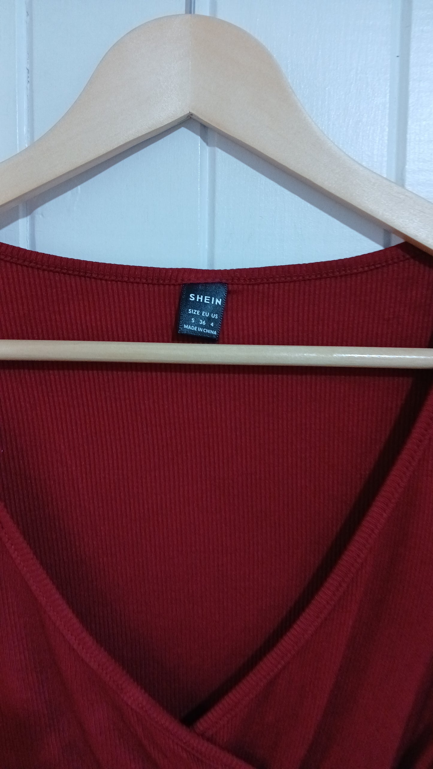 (S) Shein | Maroon Crop