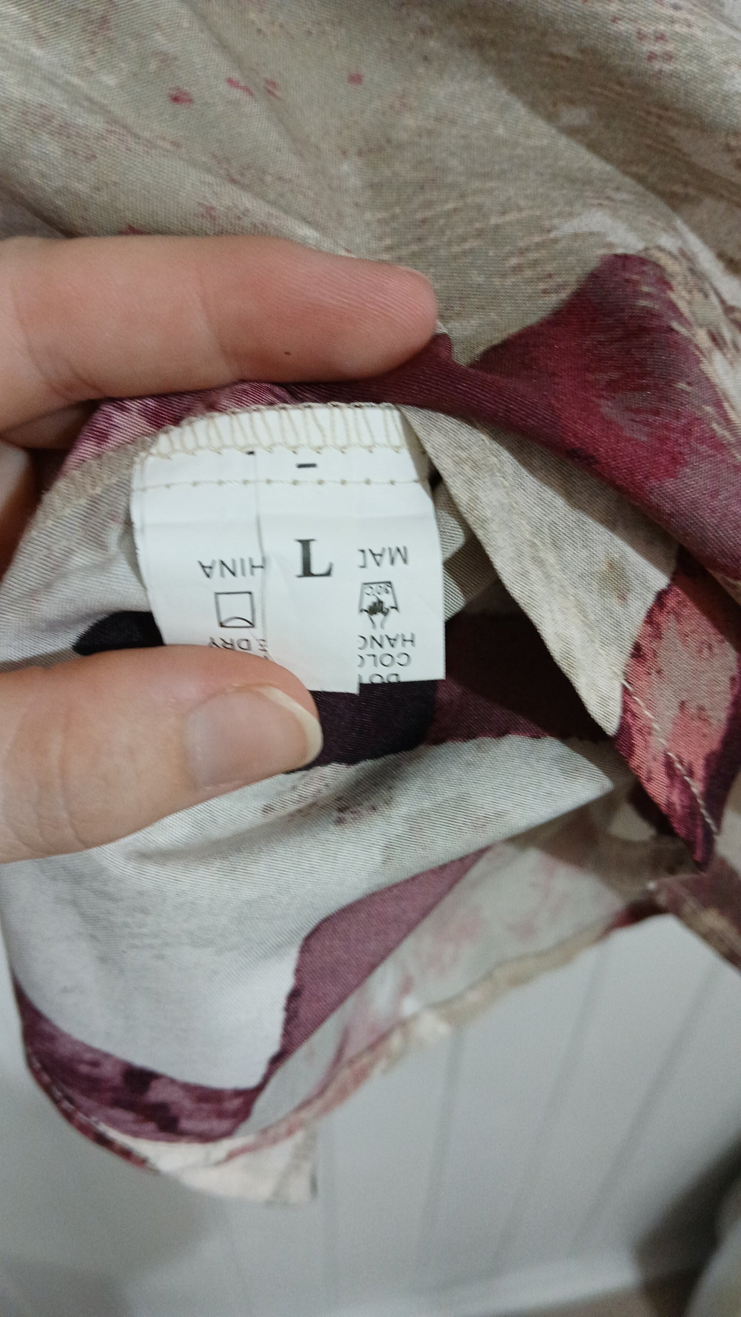 (L) Shein | LS Patterened Blouse