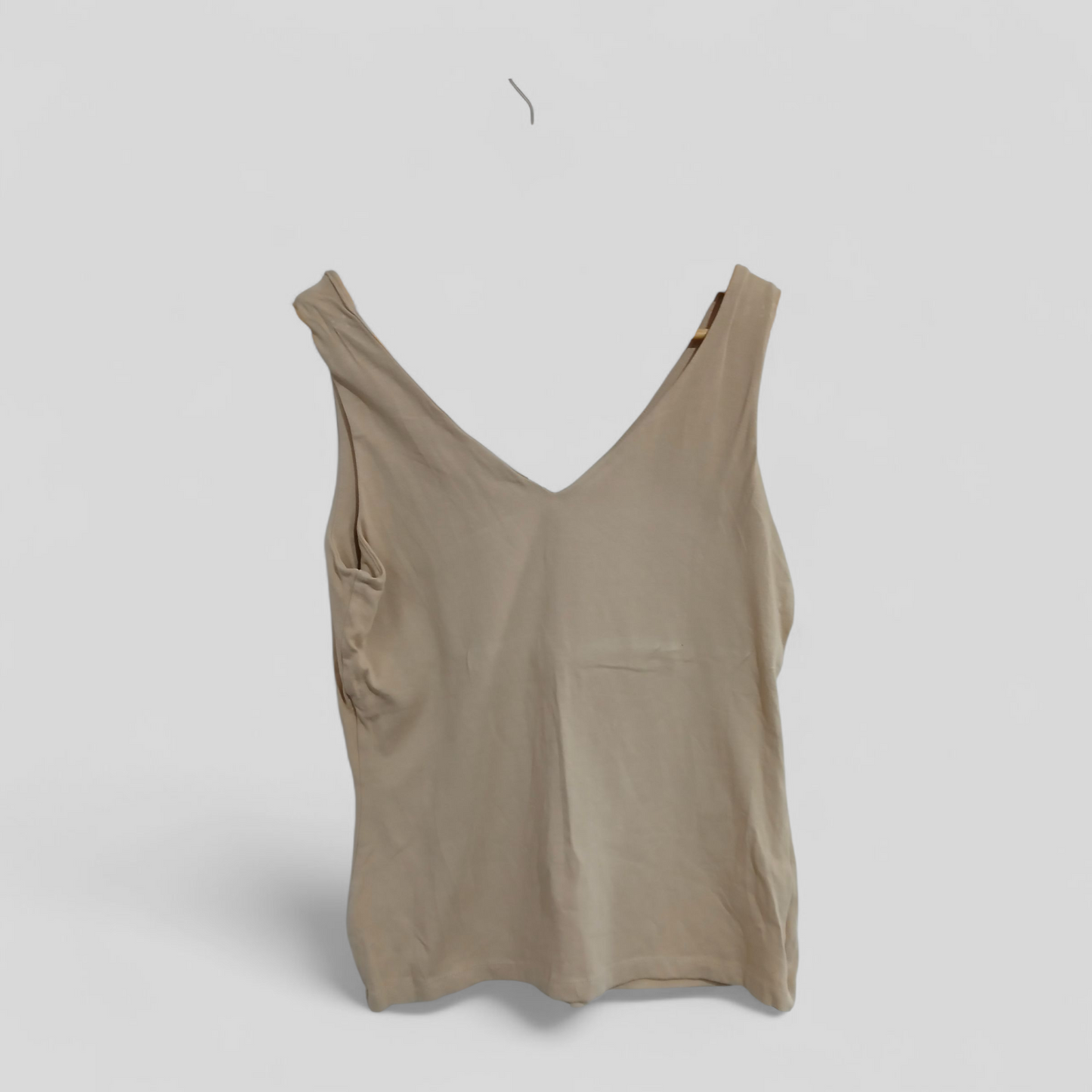 (L) &me | Cream Tank with shelf bra