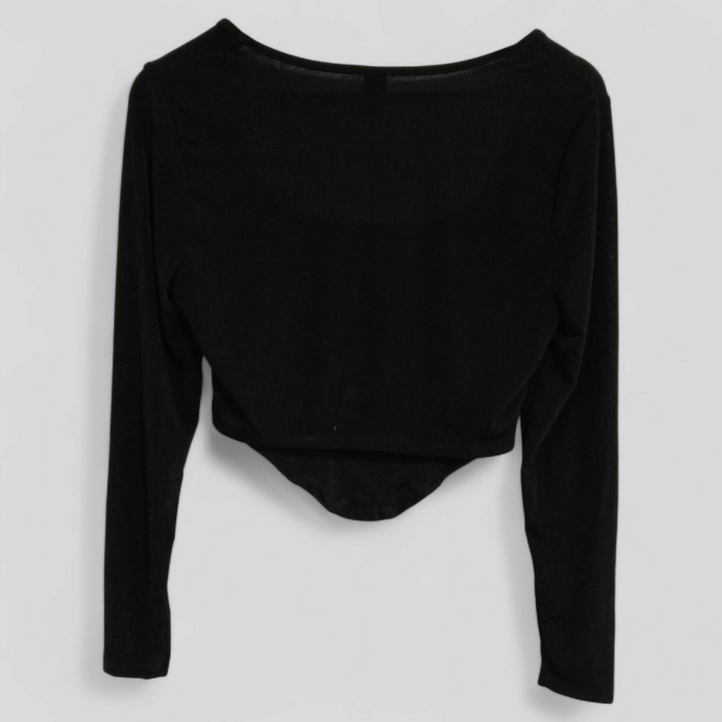 (0XL) Shein Curve | L/S Black Blouse
