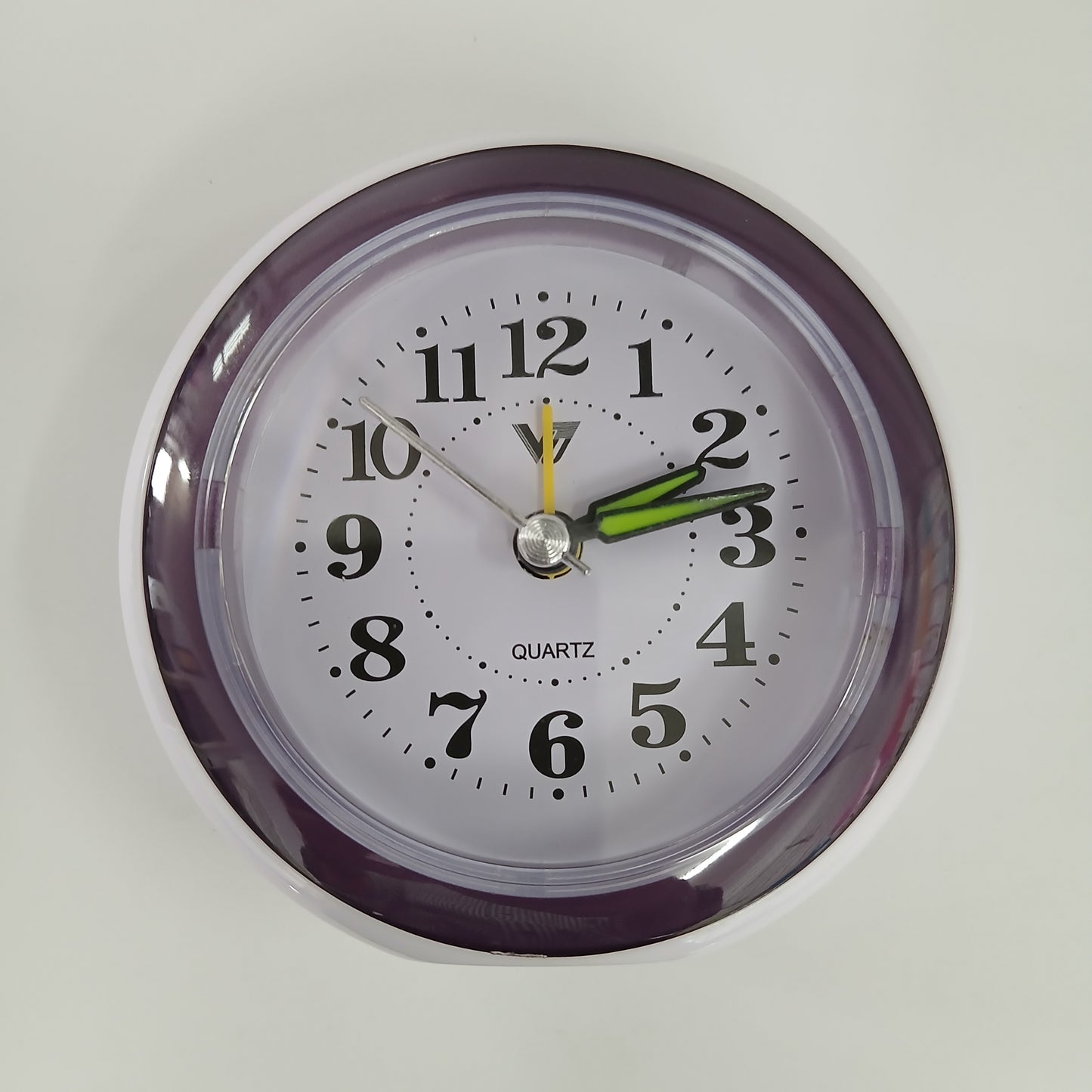 CLOCK ALARM ROUND PLASTIC