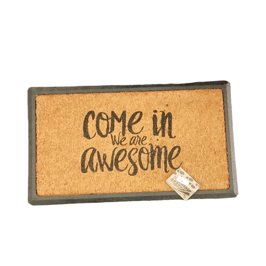 MAT RUBBER & COIR MESSAGE 40X70CM