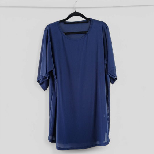 (L-XL) Exotica Athletica | Sheer Blue Tee