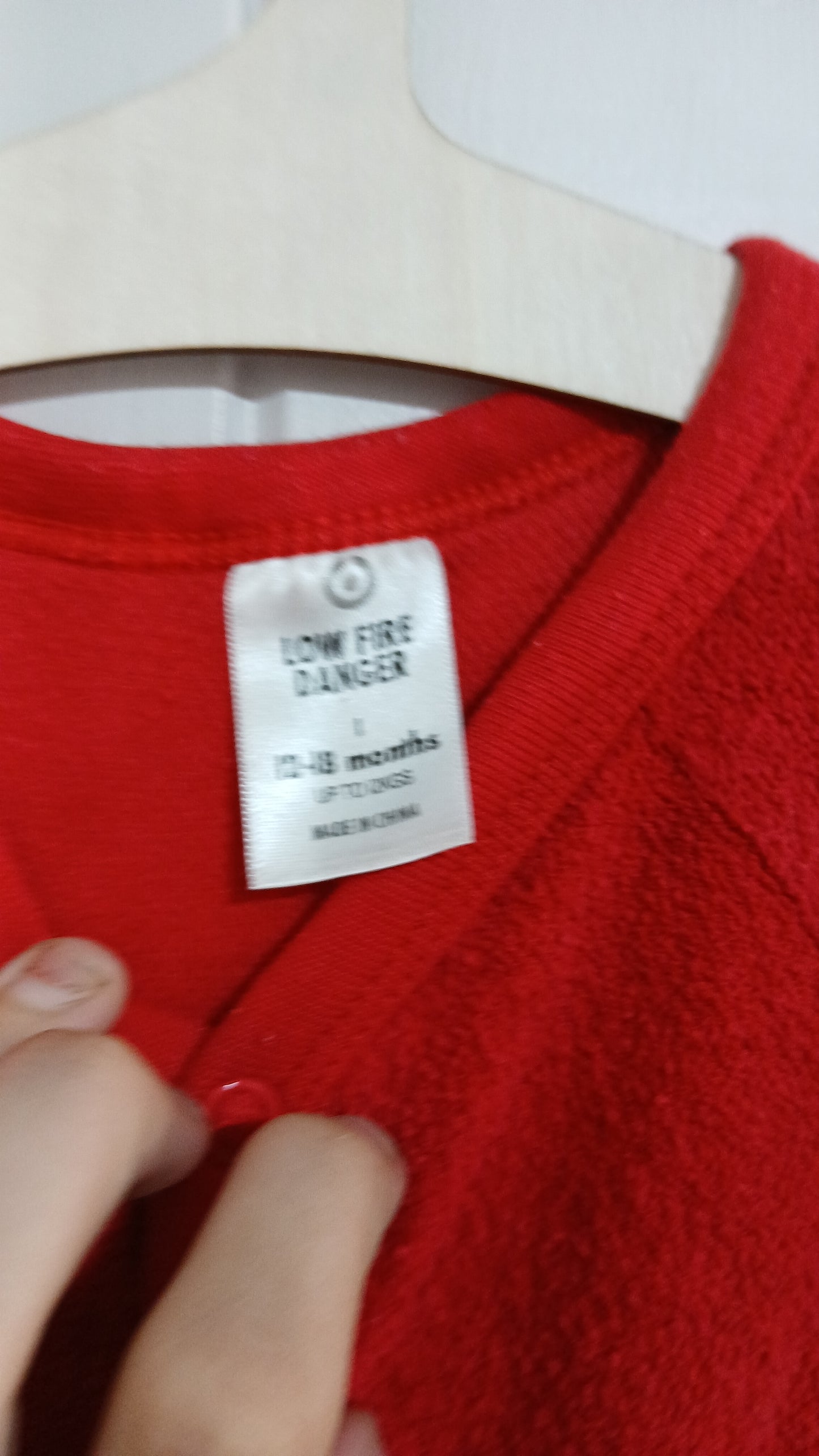 (1JNR) Target | Red Towling Onesie