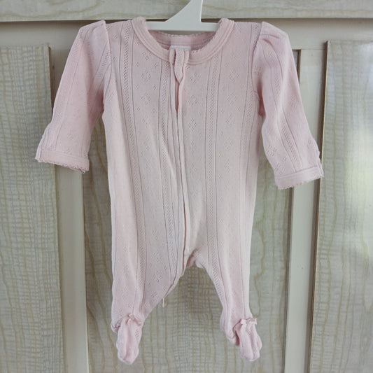 (00000) Pink Lace L/S Bodysuit