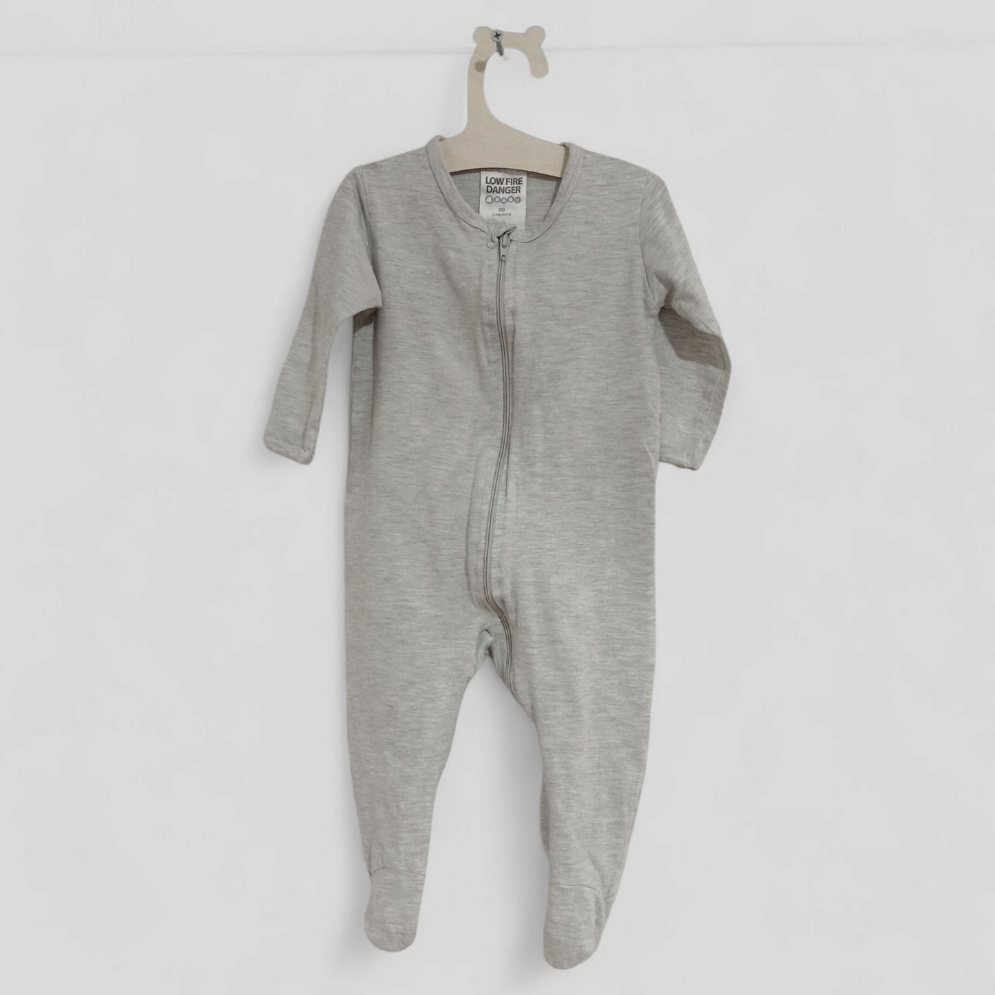 (00) 4Baby | Grey L/S Onesie
