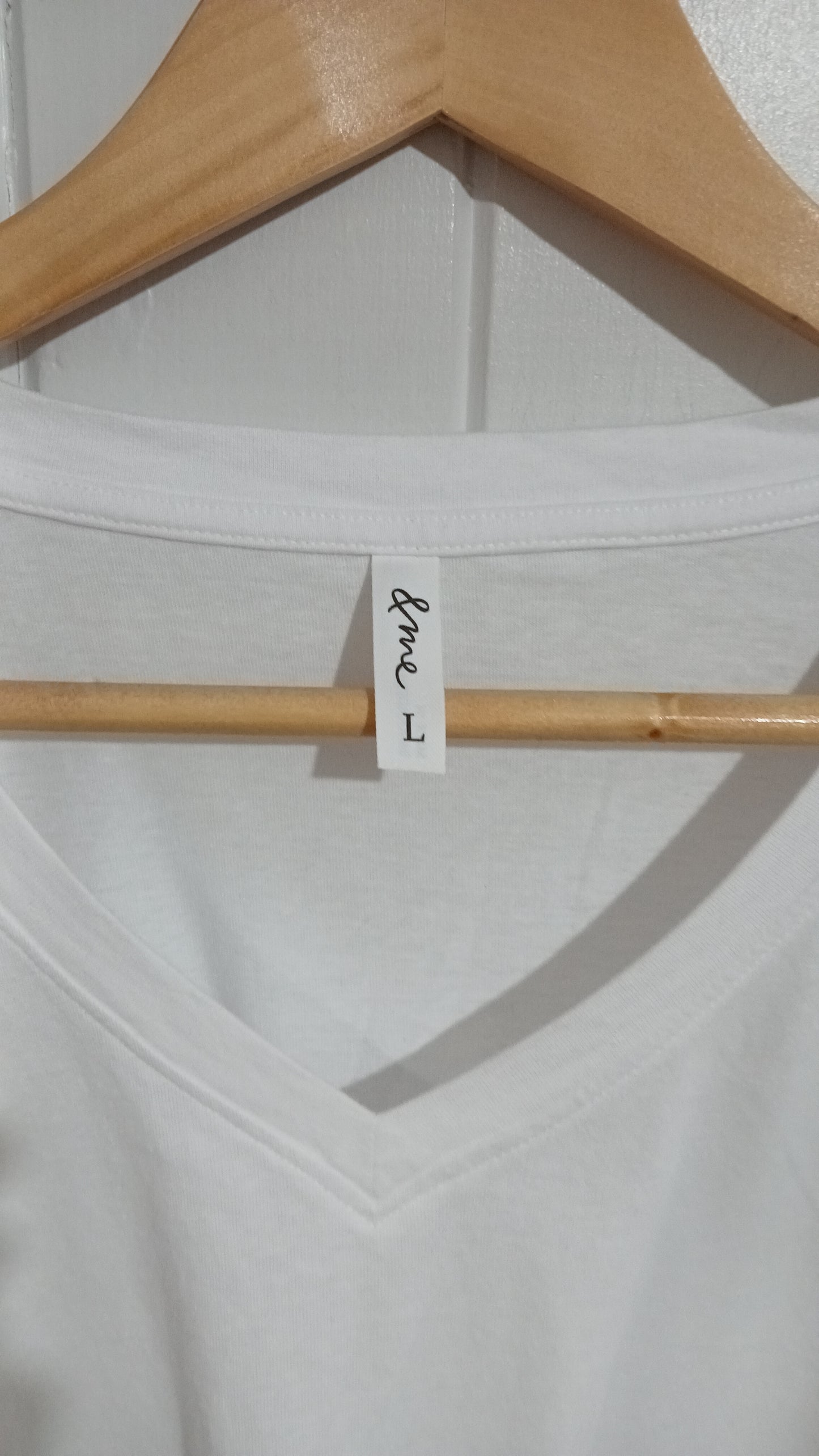 (L) &me | LS White Shirt