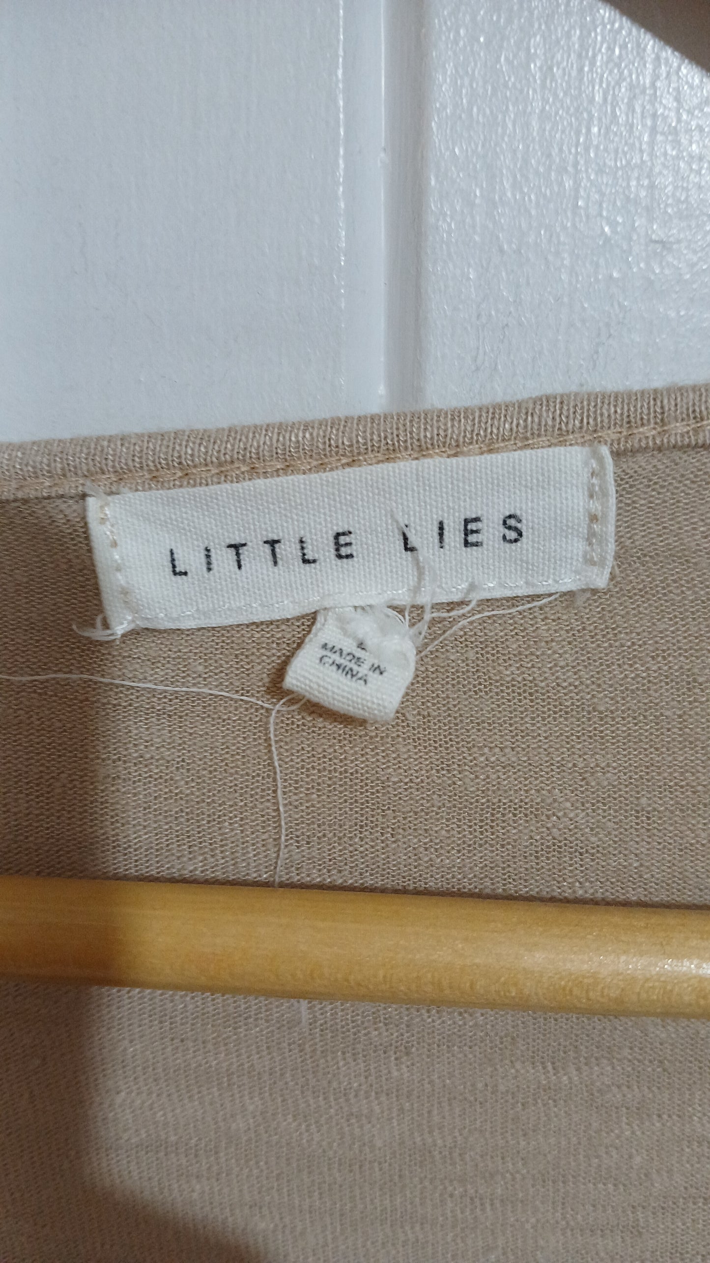 (L) Little Lies | Beige Blouse