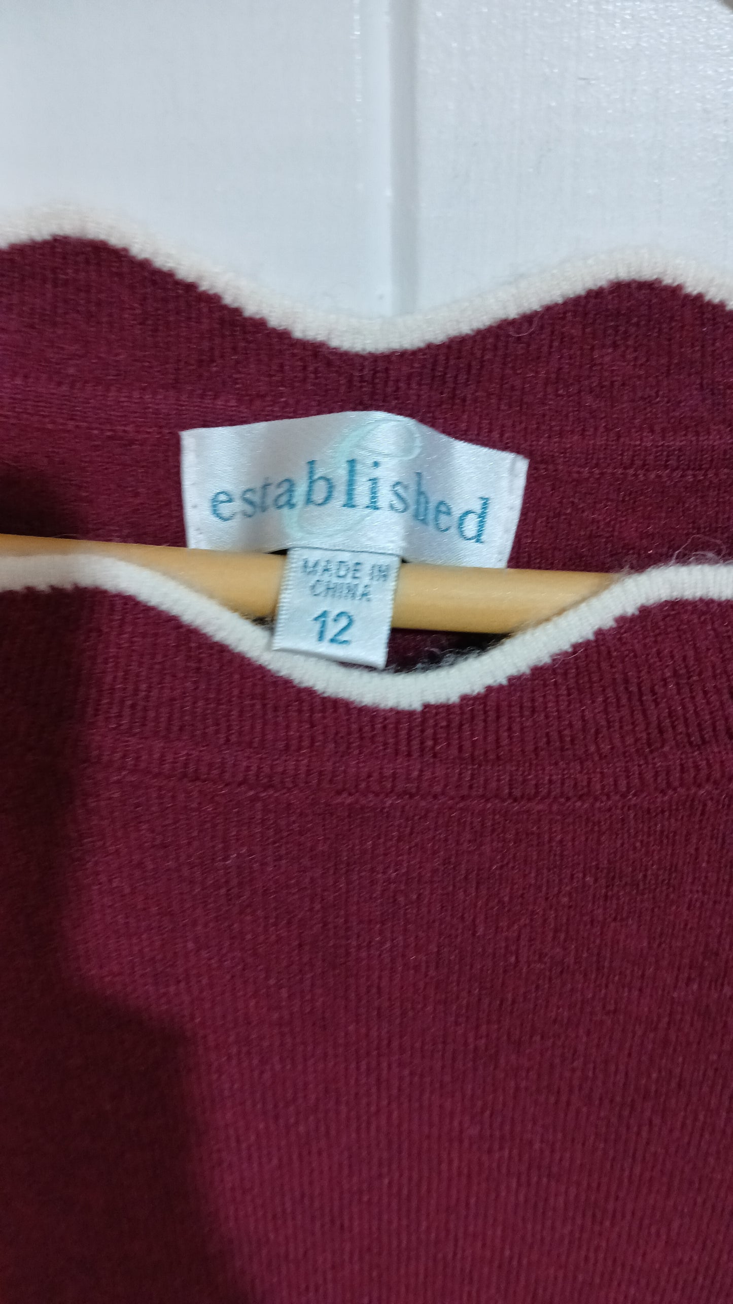 (12) Established | Maroon Knit Dress