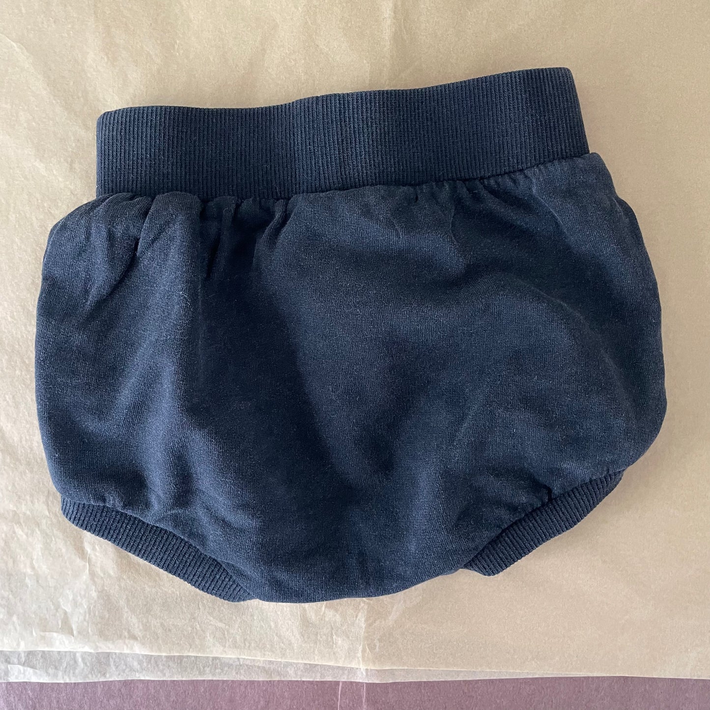 (000) Cotton On Baby Black Bummers