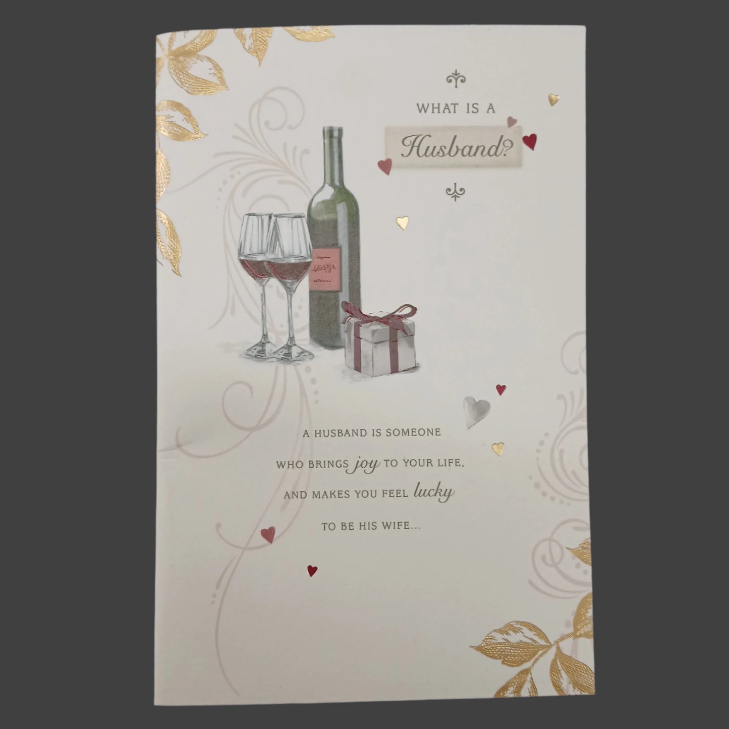 Husband Card | Blank | What Is A Husband Red wine
