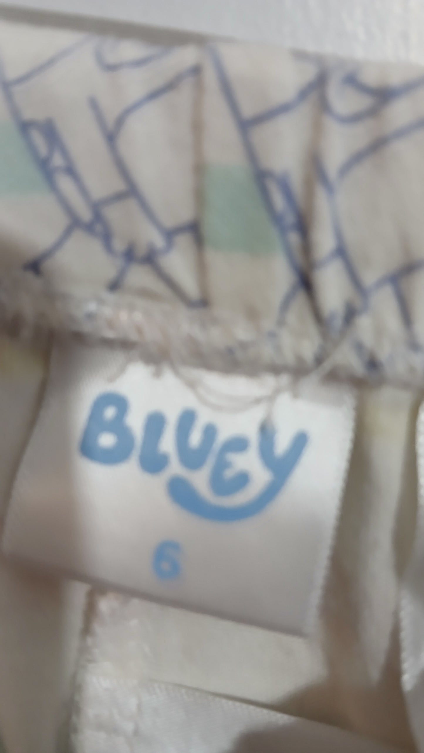 (6JNR) Bluey | Striped PJ Shorts