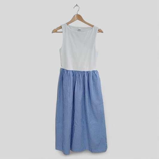 (12) Anko | White/Blue Dress