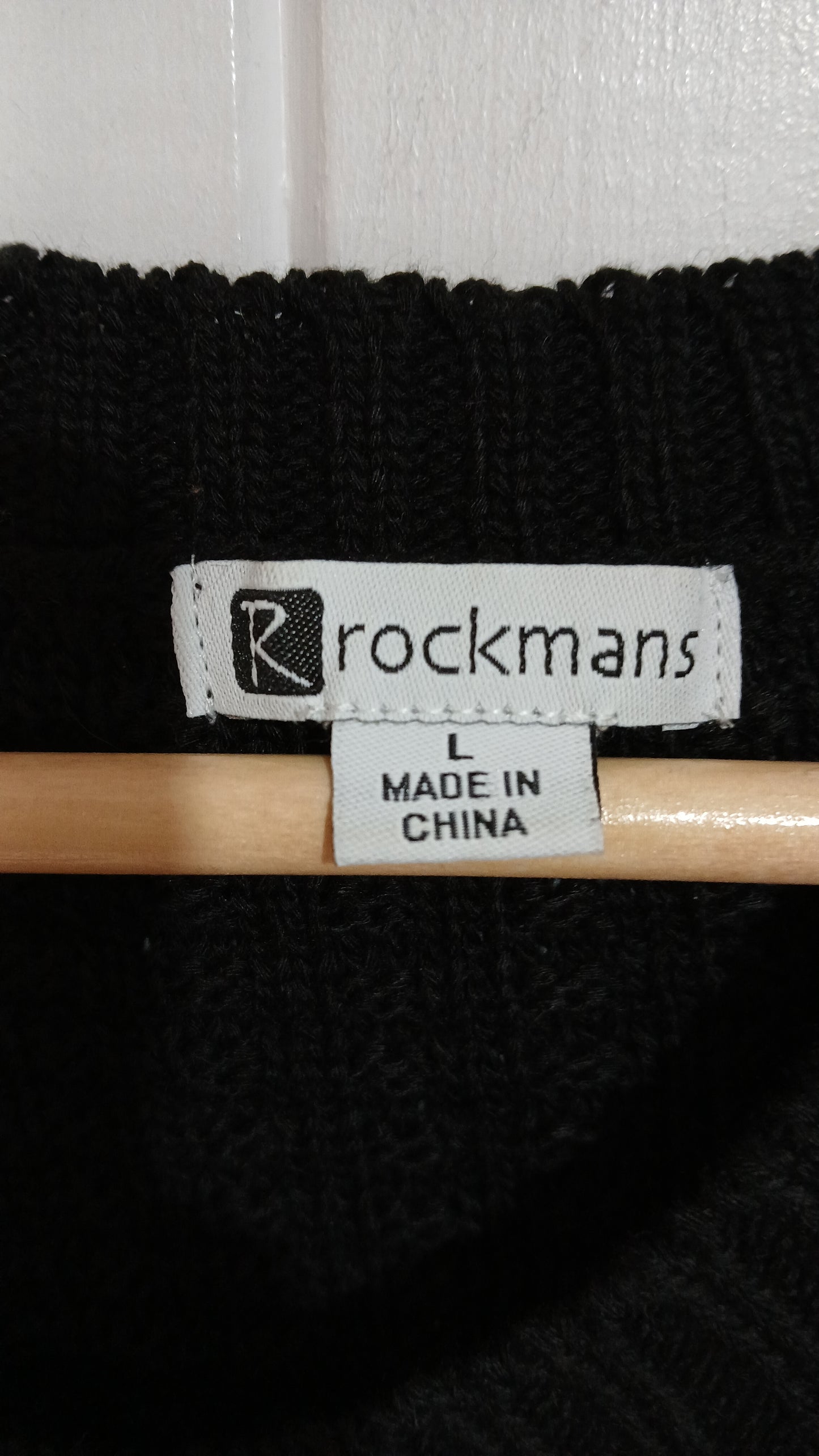 (L) Rockmans | Green/Black/Grey Knit Sweater