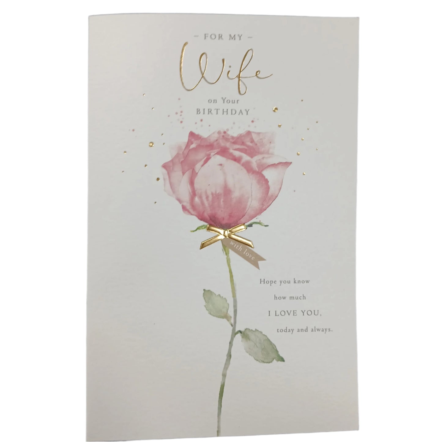 Wife Birthday Card | Rose