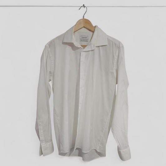 (41) Calvin Klein | White LS Shirt