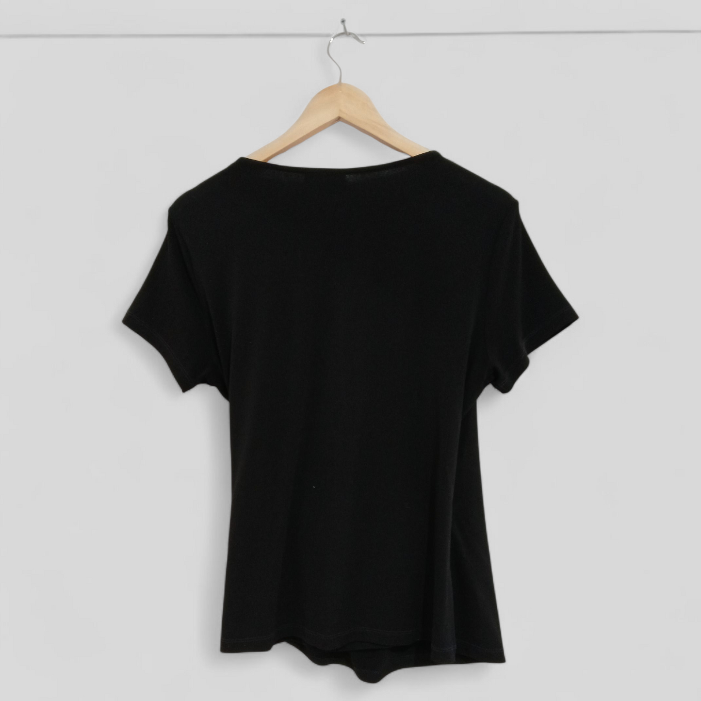 (XL) Katies | Black V Neck Blouse
