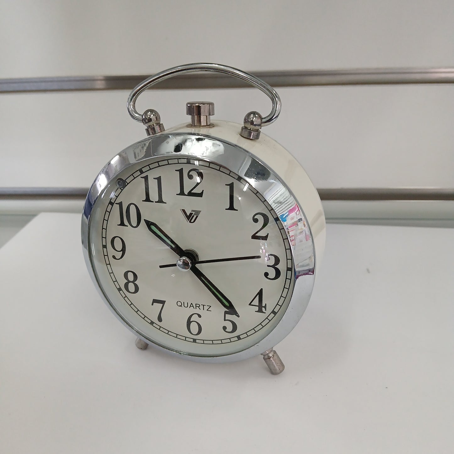 CLOCK ALARM METAL ROUND