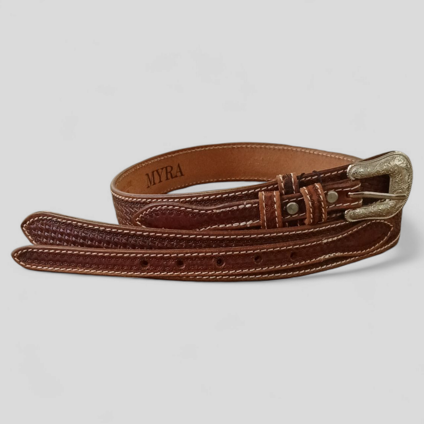 Vandal Hand-Tooled Leather Women's Belt