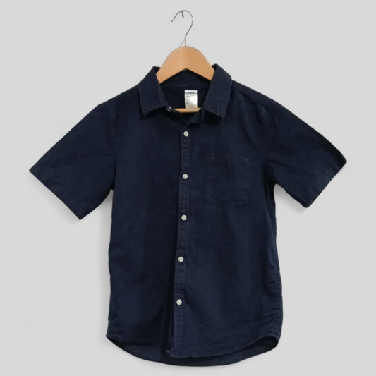(9JNR) Anko | Linen Shirt Navy