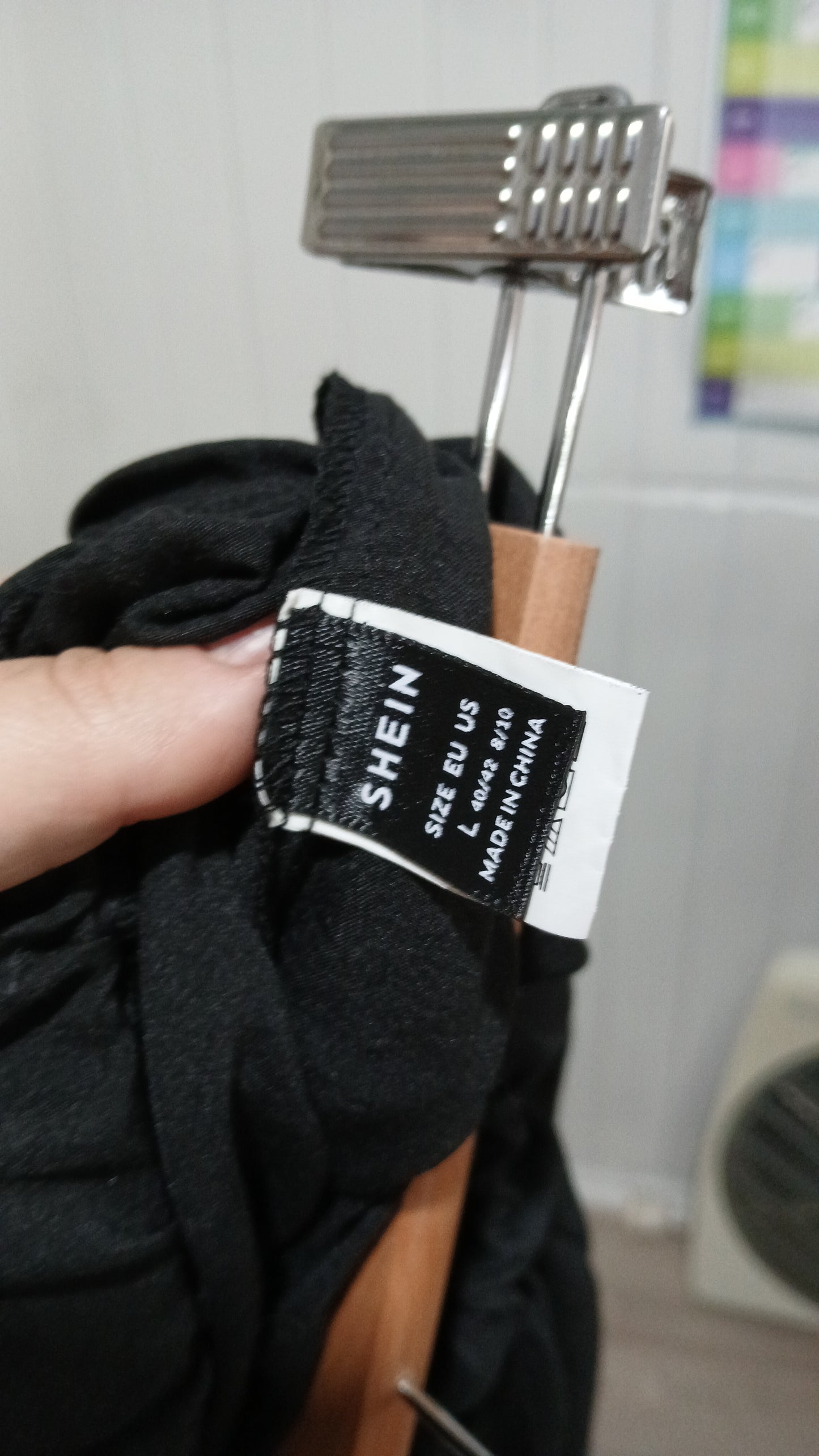 (L) Shein | Black Long Shorts
